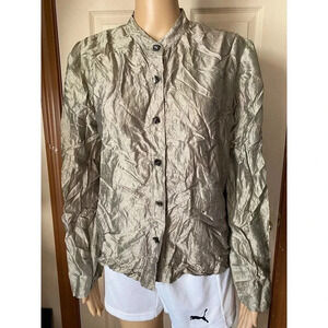 J.Jill 100% Silk Buttons Down Blouse Women Size S